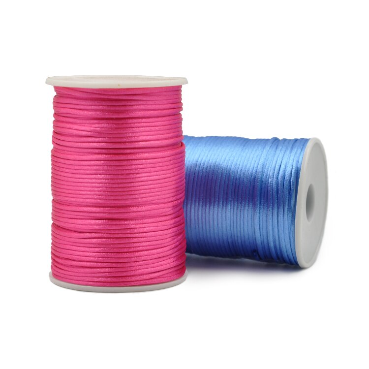 100m/roll DIY Wax Line Round Teabag Waxed Cotton Hand Made 2mm Necklace Rope Knitting Cord 1 Roll String Beading Thread