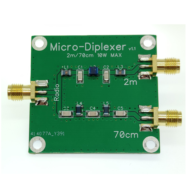 Filtro de duplexor V/U, transmisor y antena, 10W: Verde