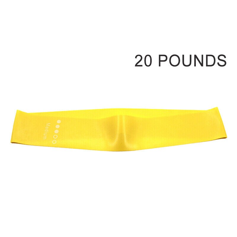 5 Workout Bands Fitness Equipment Exercise Resistance Loop Bands Set Of With Carry Bag For Legs Butt Arms Yoga Fitness Pilates: 1pc yellow