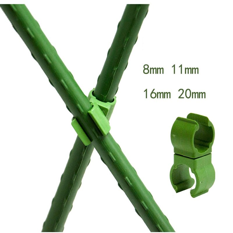 5pcs Greenhouse Frame Pipe Tube Film Clip Clamp Garden Pillar Support Garden Shade Net Accessories Plastic Film Fixed Fittings: 10  11mm