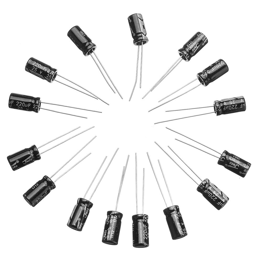 Elektrolyt Kondensatoren Set mit 500 Grössen 0.1uF-1000uF 16-50V