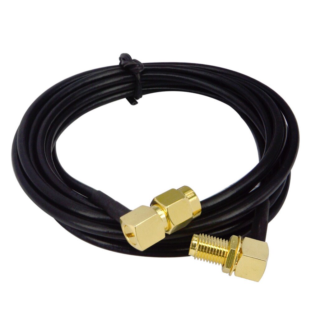 10 Piece 2M SMA Male to SMA Female Cable Antenna Extension Cord RG174