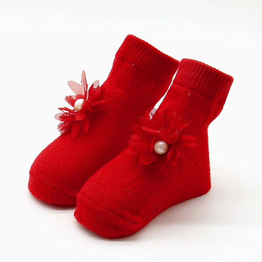 Baby Kids Girls Comfortable Floral Cute Cotton Sock Slippers Warm Ankle Socks 0-12M baby girl socks best