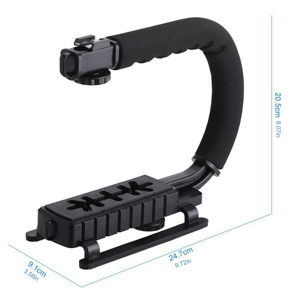 U-vorm Beugel Grip Draagbare Video Handheld Camera Stabilizer Met Afneembare Shoe C-Type Beugel