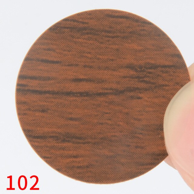 Lámina de PVC autoadhesiva para decoración de muebles, láminas de 21mm, tapas para cubrir tornillos, pegatinas, artesanía de madera, ornamento de armario de escritorio, 54 Uds./hoja: 102