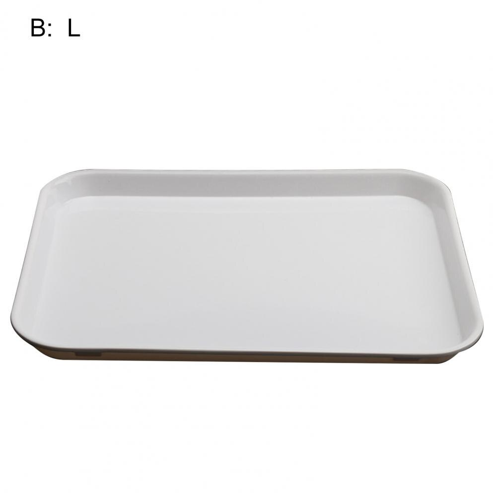 Serving Tray Square Rectangle Breakfast Sushi Snack Bread Dessert Cake Plate Stackable Decorative Serving Trays for Home: B L