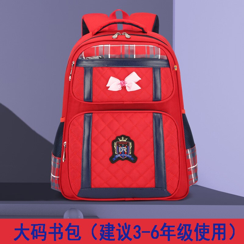 Waterproof Children School bags Girls Orthopedic school Backpack Kids Book Bag princess primay school Backpack bolsa infantil: large red