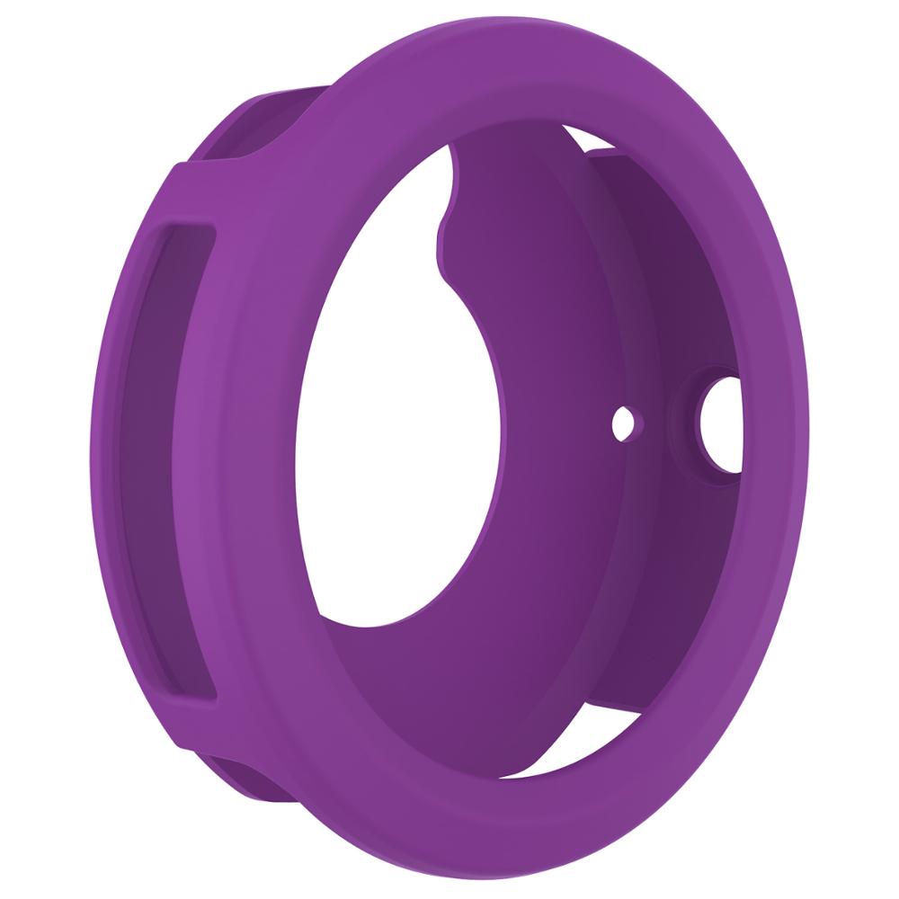 Fifata Siliconen Cover Voor Garmin Vivoactive 3 Samrt Horloge Case Soft Tpu Beschermende Shell Voor Garmin Vivoactive3 Protector Frame: Purple