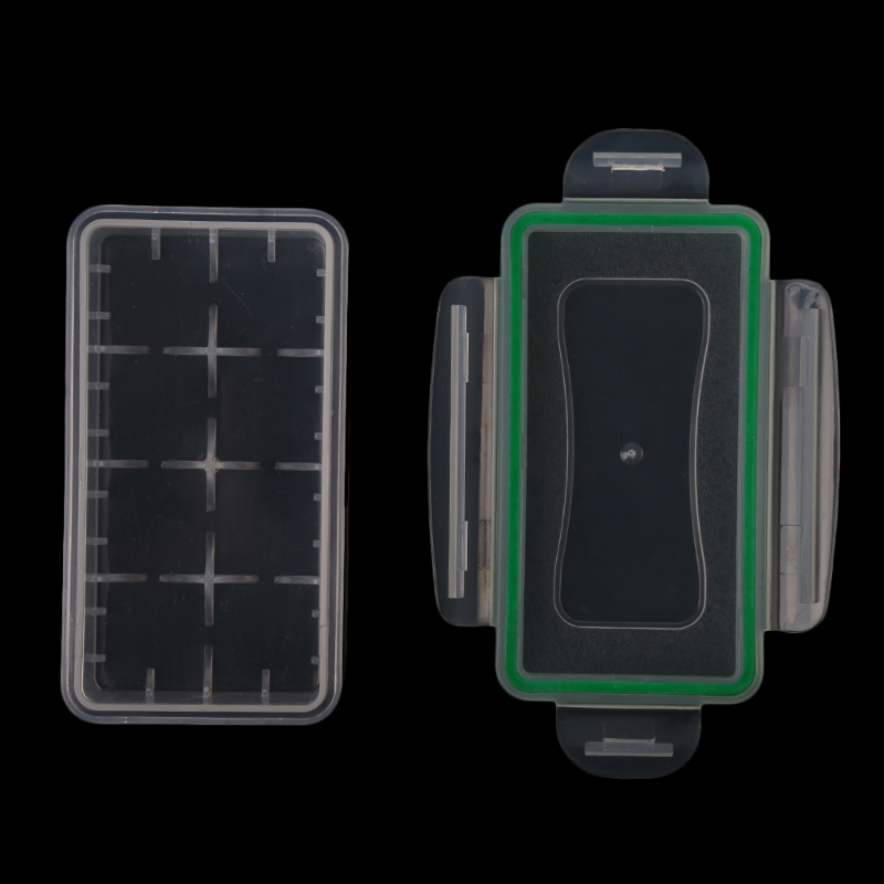 Draagbare Hard Plastic Transparante Case Houder Storage Box Voor 2X18650 Batterijen