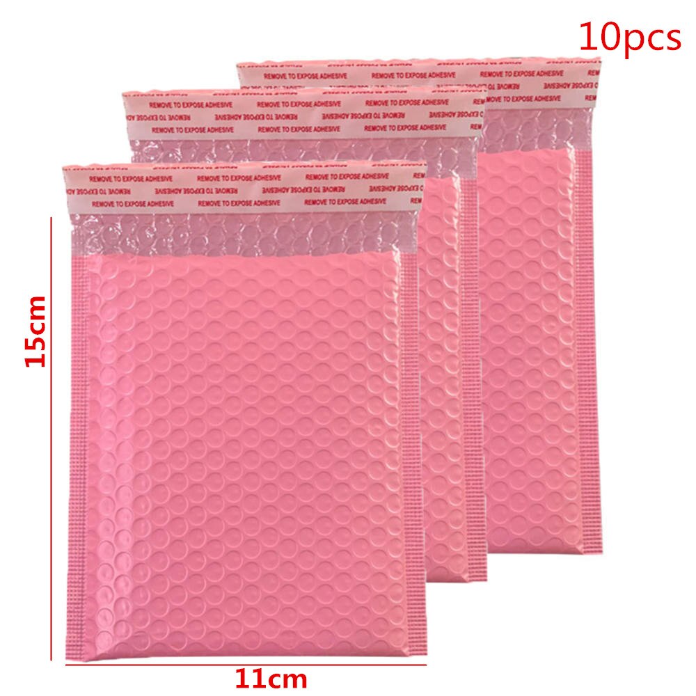 Nuove buste imbottite per buste imbottite per buste imbottite in polietilene da 10 pezzi tutto&#39;ingrosso di alta qualità: 11x15cm-rosa