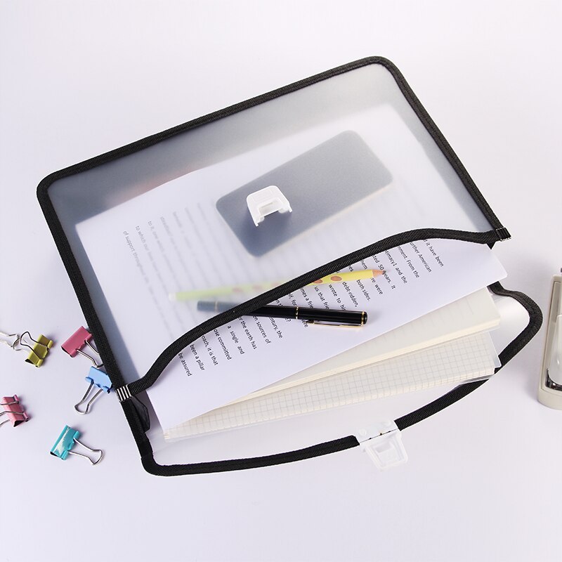 Large capacity A4 File Folder Document Bag Business Briefcase Paper Storage Organizer Bag Stationery School Office Supplies