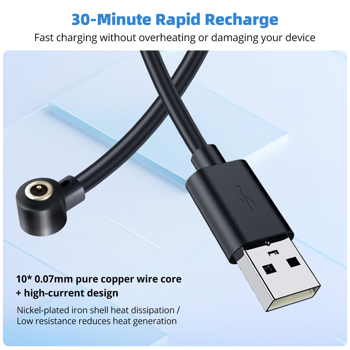 Kabel robić ładowania inteligentnego molościenia, złącze dokujące, kabel USB robić ładowania, magnetyczna ładowarka 4MM, przewód zasilający robić R02/09