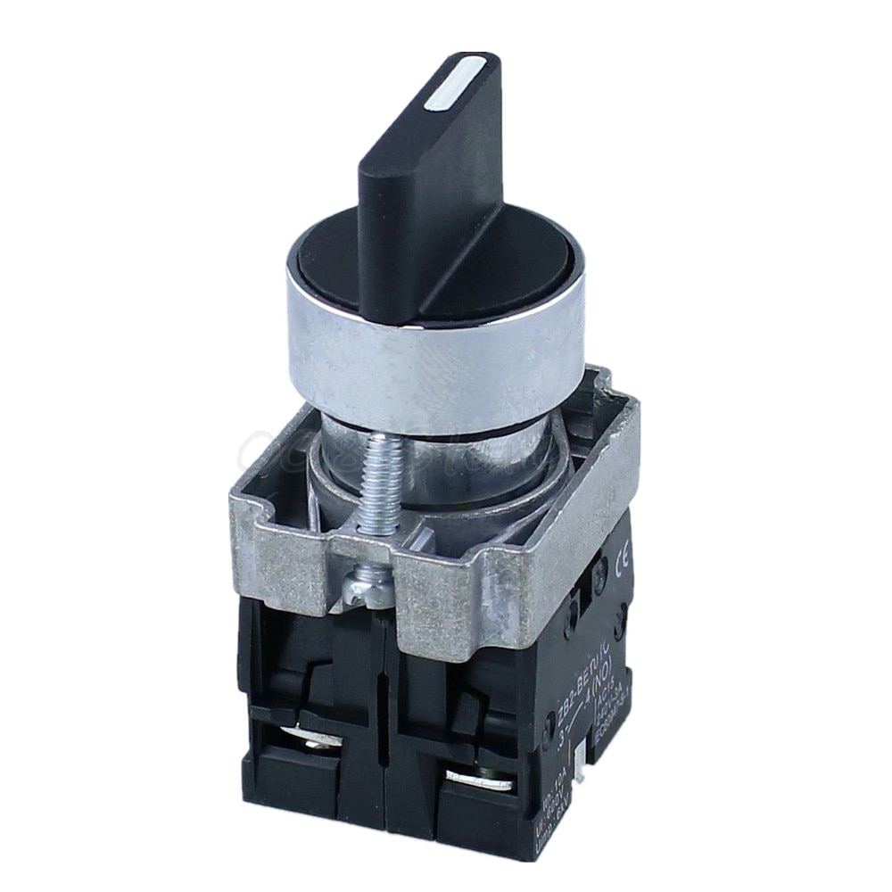 XB2-BD53C BD33C BD25C BD21C 22mm hole 3position selector switch spring reset knob 3 gear self reset 2 normal open