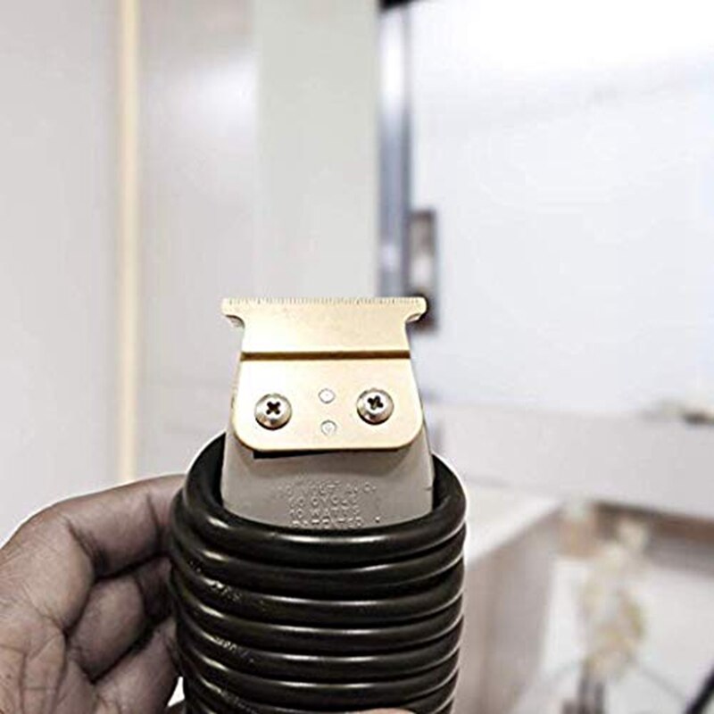 Złote ostrze T dla Andis T Outliner, dla Andis Gtx zapasowe ostrze (białe ostrze T + ostrze ze stali Glod)