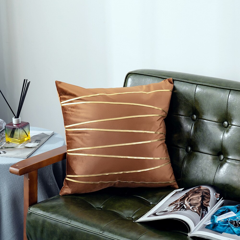 Ywzn Zwarte En Witte Geometrische Decoratieve Kussenslopen Polyester Sierkussen Case Gestreepte Geometrische Kussensloop Kussensloop: YL-113-2