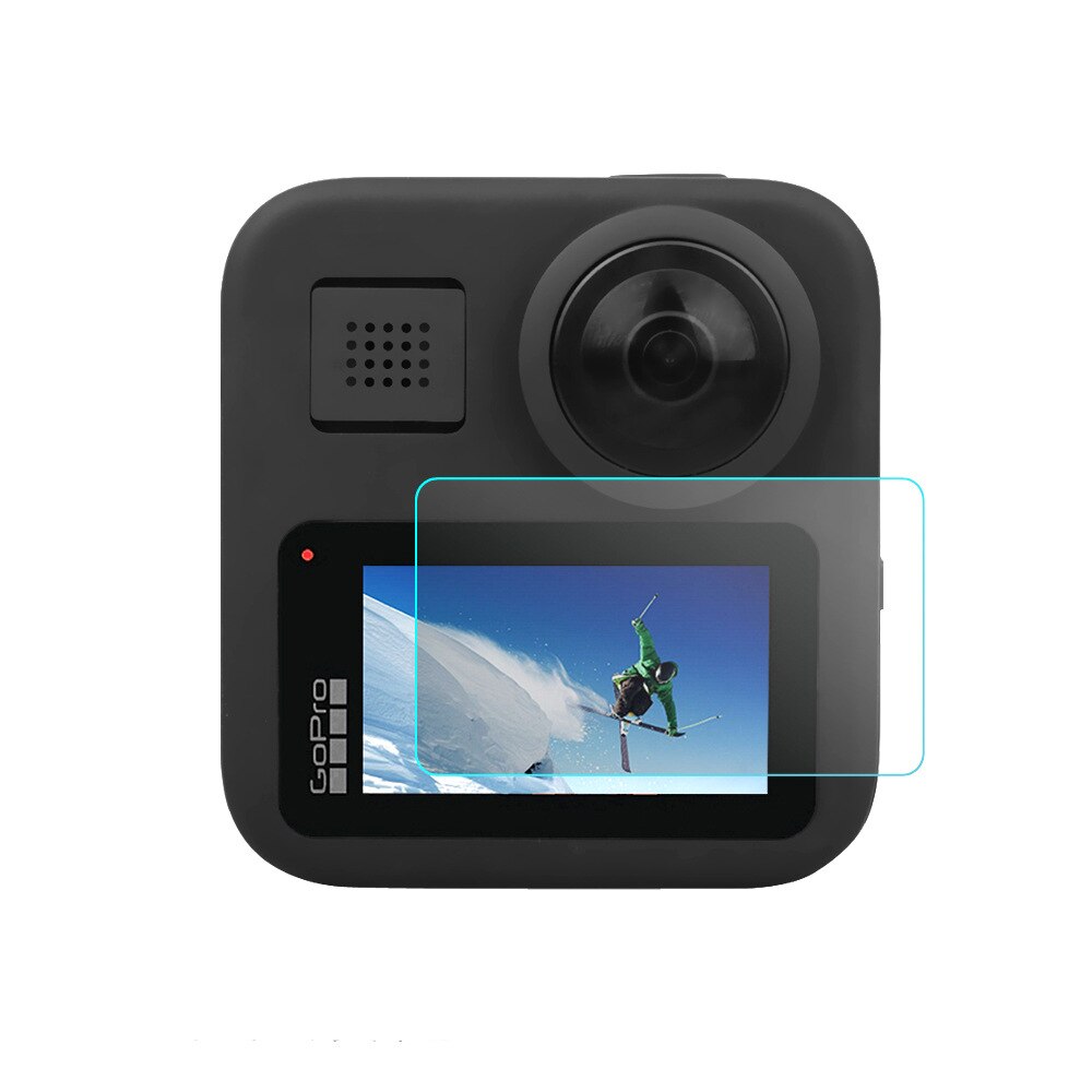 Für Gopro 8 Schwarz Zubehör Screen Protector Temper Glas Ultra Clear LCD HD + Objektiv Protecter 3 stücke EIN Satz kit Für Go Pro Hero 8