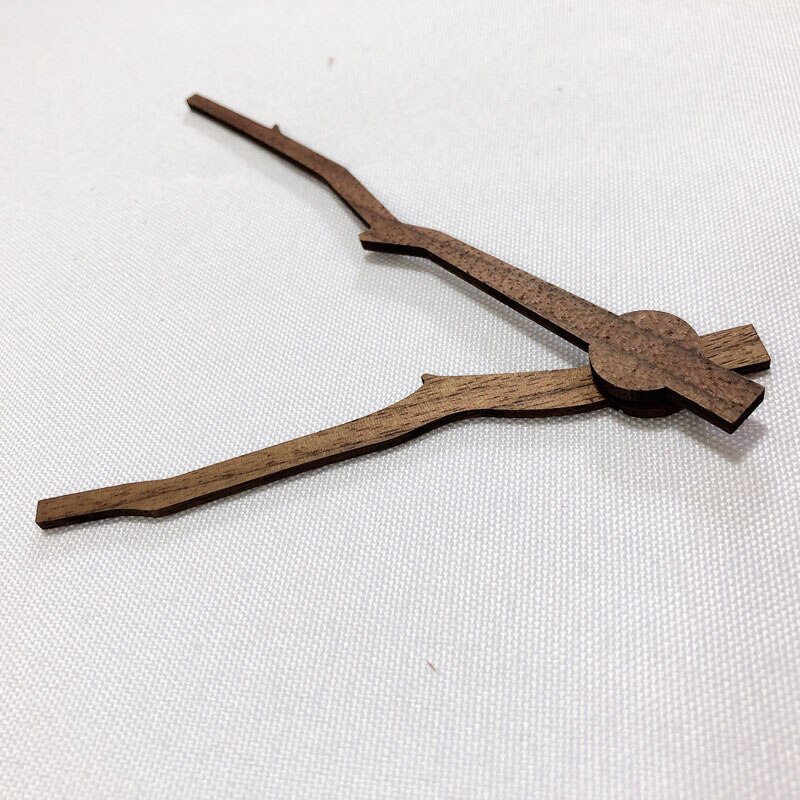 Solid Wood DIY Wall Clock Hands Parts Classic Tree Branch Shape Clock Pointer Repair Tool Home Decor Replacement Tools 14 inch