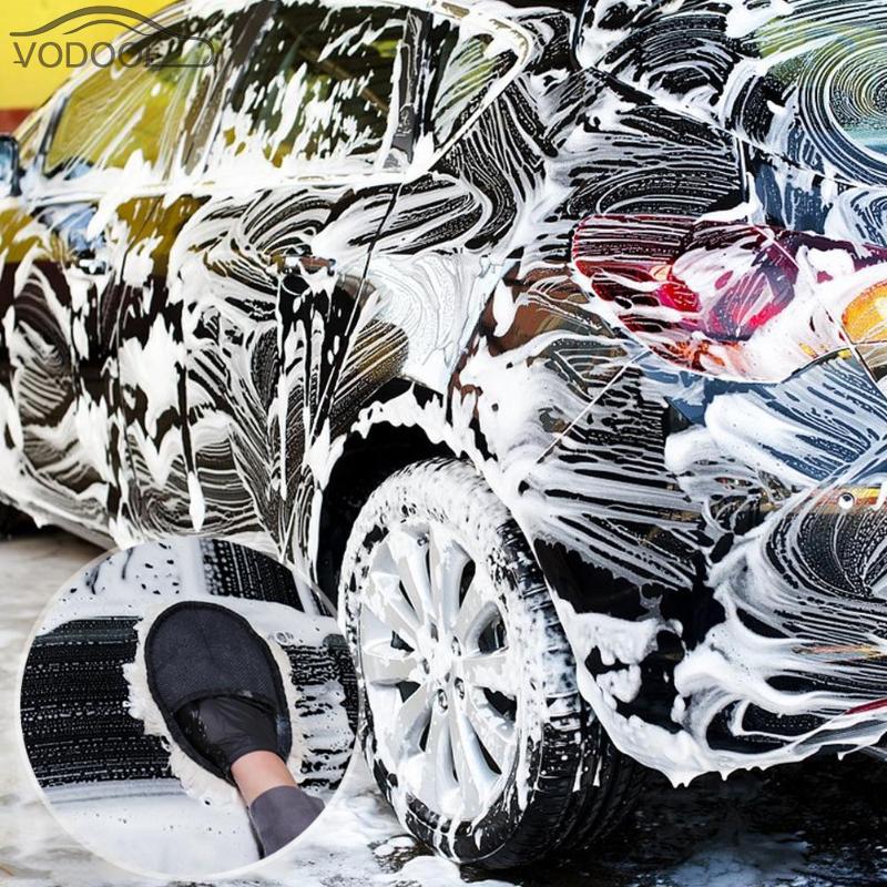 Auton pesu puhdistus kiillotushanskat pölynimuri harja käsihansikas auto autonpesukone harja pesu rulla villa guantes coche