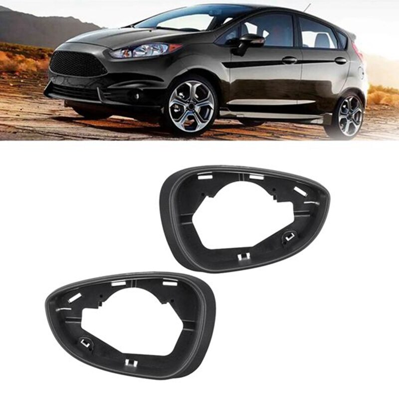 Car Left Side Door Wind Rearview Mirror Cover Frame for Ford Fiesta MK7