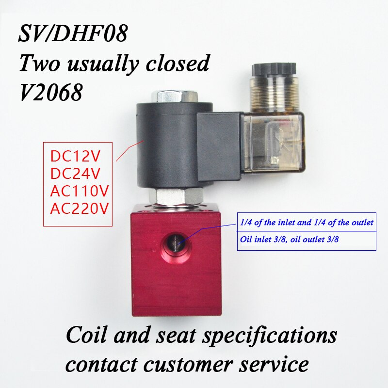 Hydraulisk gevindpatron magnetventil omvendt trykaflastning to to normalt lukkede dhf 08-220 (sv08-20 ncp)