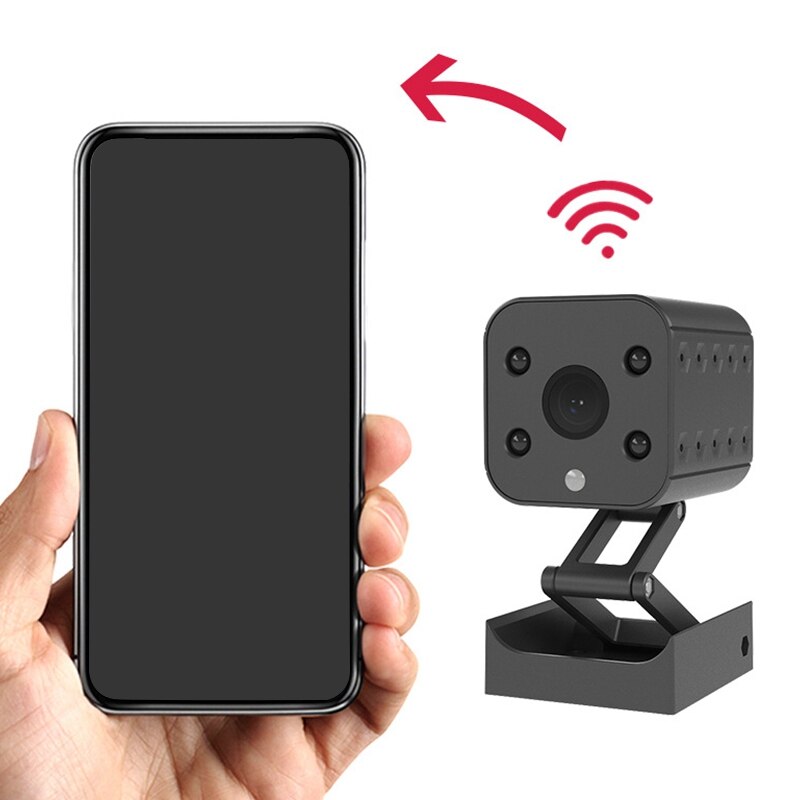 Hd 1080p hjem sikkerhedskamera trådløs mini overvågningskamera wifi nattesyn baby monitor telefon app dvr videokamera