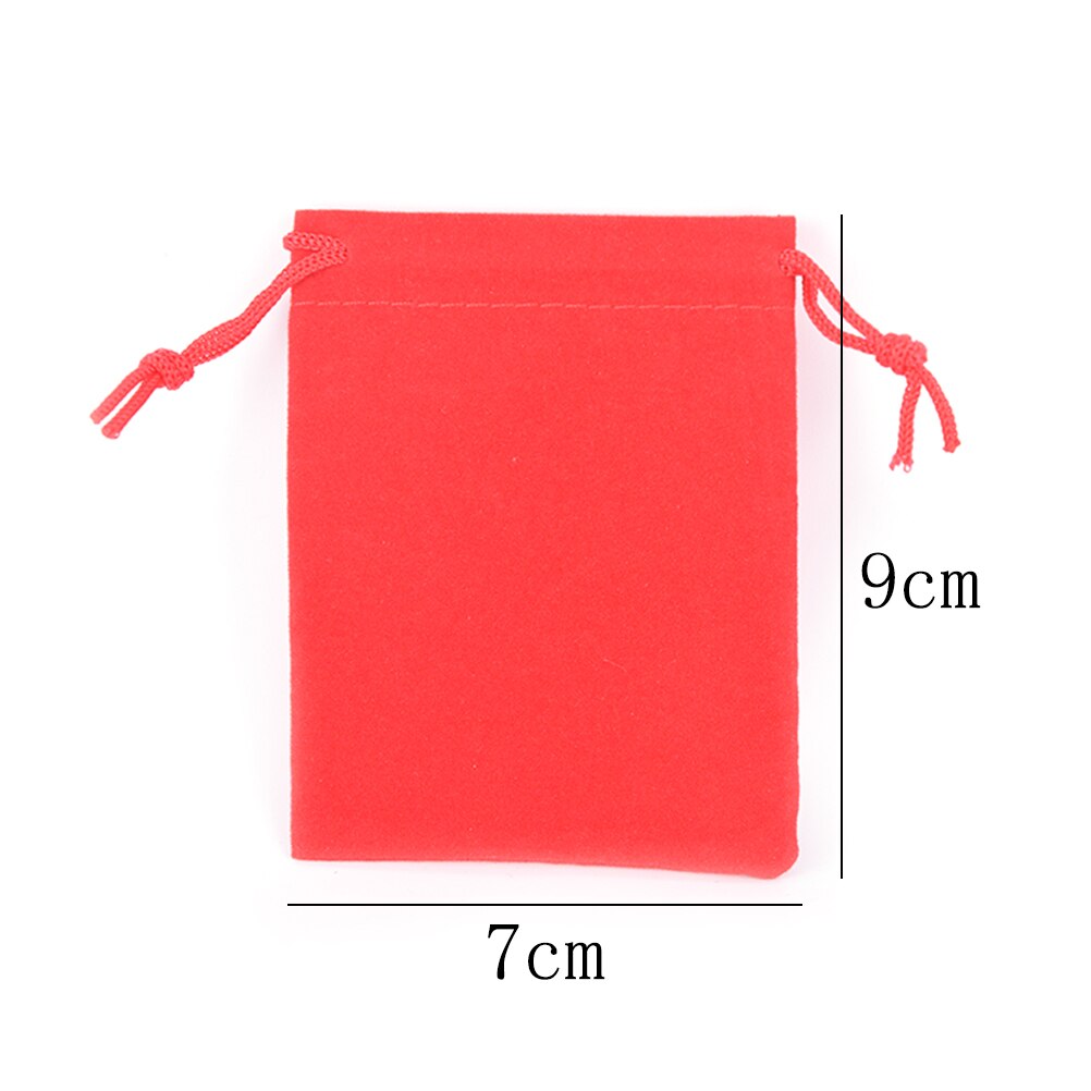 10 stuks/partij 7*9cm trekkoordzakken fluwelen tas trekkoordzak verpakkingszakken