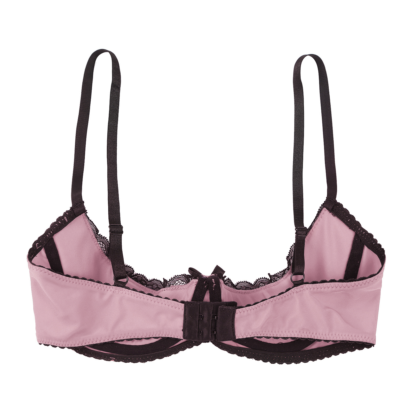 Womens Lingerie Swimwear Underwire Half Cup Bra Tops Bikini Lace Push Up Balconette Cup Bra Open Chest Breast Bra Underwear