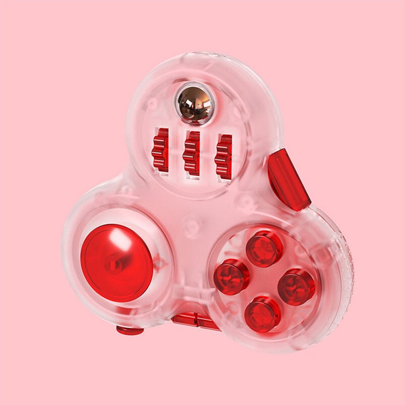 Antistress Fidget Toy giocattoli sensoriali Decom press ion toy Press Antiestres ansia rilievo De press ion Finger trottola: Red