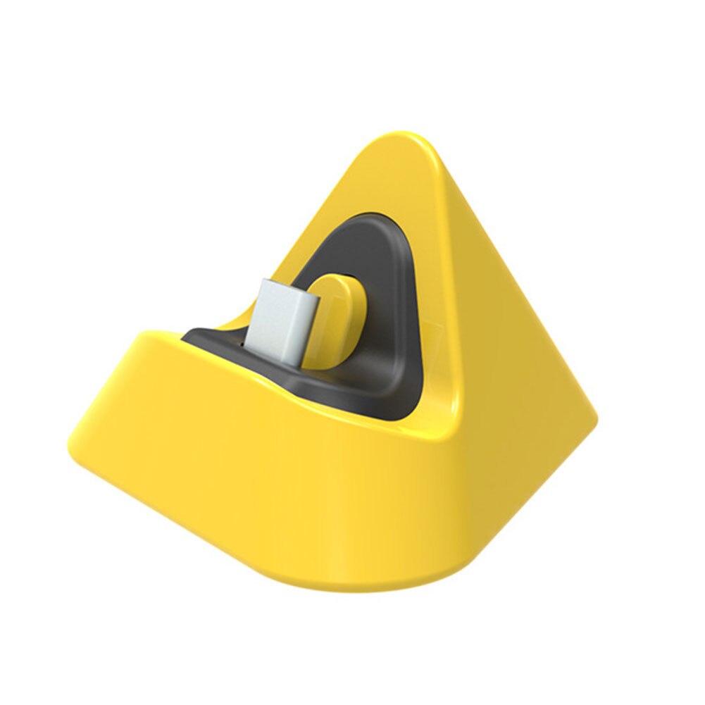 For NS Switch / Switch Lite Universal Game Console Charger Dock Portable Mini Type C Charger Base Stands Charging Dock Station: Tringle Yellow