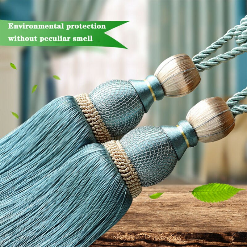 2pc hengende belte ball tieback gardin klipp dusker tiebacks gardiner tau slips rygg hjem gardin dekorative tilbehør
