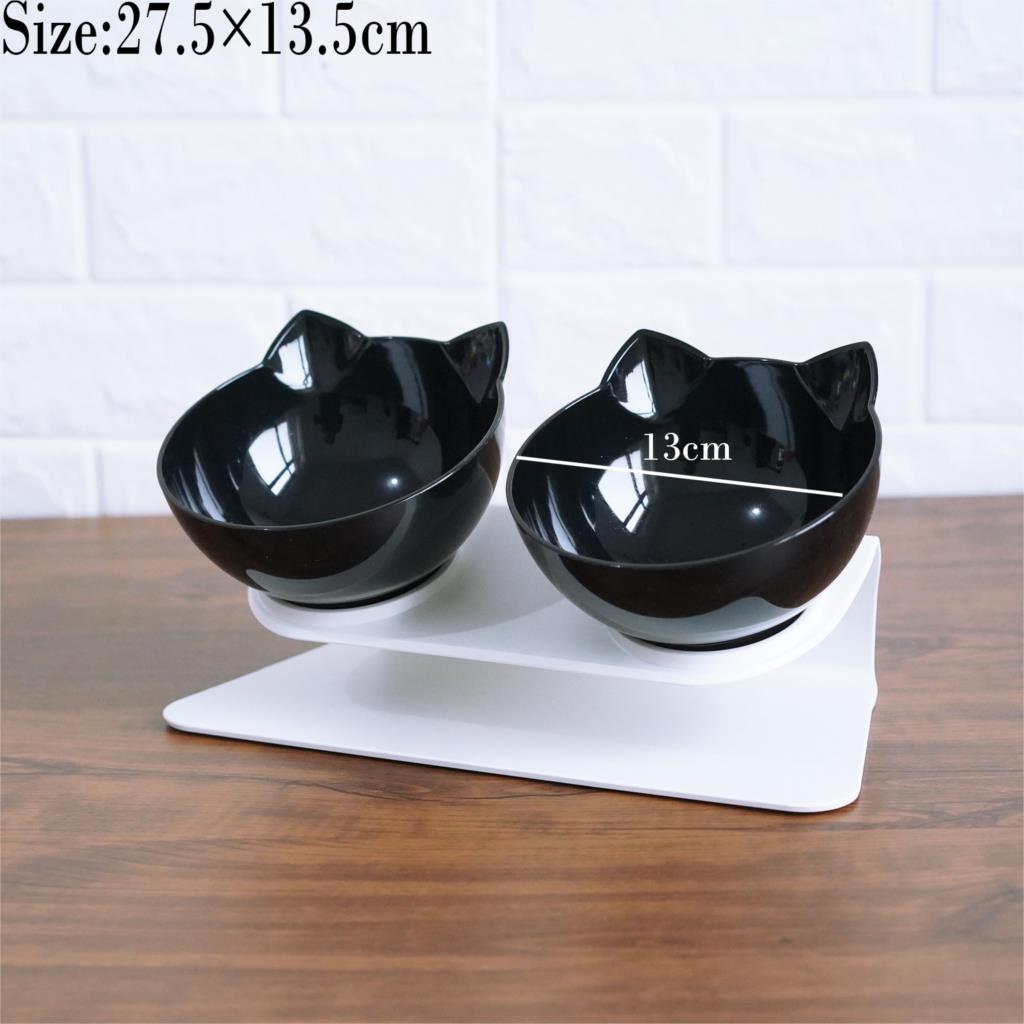 Doppel Pet Schalen Hund Lebensmittel Wasser Feeder Edelstahl Pet Trinken Feeder Dish Katze Welpen Fütterung Lieferungen Hund Zubehör #2 ^ 1: q