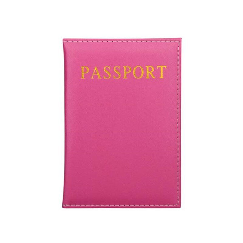 Universal Travel Paspoort Deksel Vrouwen Pu Leer Leuke Roze Paspoort Mooie Meisje Paspoort Case Reizen Covers Voor Paspoorten: rose