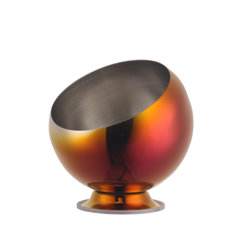 1Pcs Rvs Kruiden Container Kommen Spice Gereedschap Voedsel Opslag Voor Kruiden Knoflook Koriander Voor Openbaar Gebruik: Rainbow NO.3 1pcs