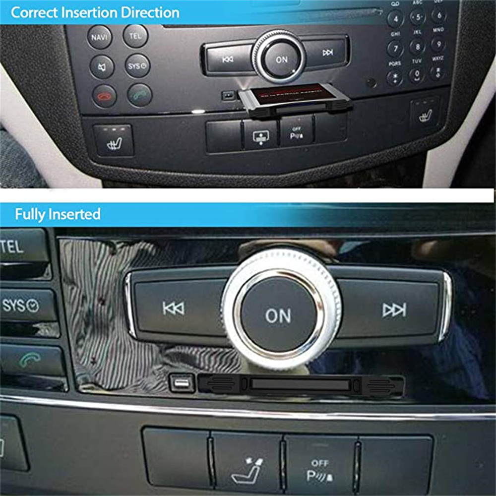 PCMCIA to SD Card Memory Card Adapter SDHC to PC Card Converter Reader for Mercedes Benz S, E, C, GLK, CLS Class