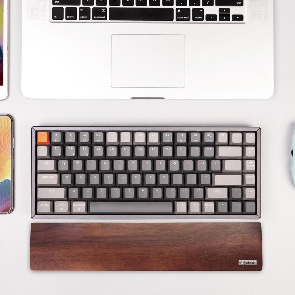 Keychron-reposamanos de madera K2/K6 para teclado mecánico, Bluetooth