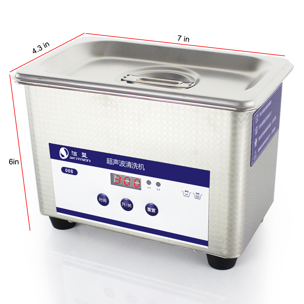 800 ML Prachtige Roestvrij Staal Ultrasone Reiniger Digitale Ultrasound Wave Wassen Unit