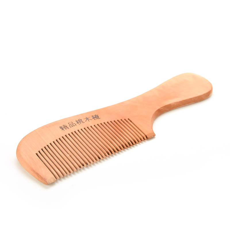 1Pcs 14Cm Perzik Hout Haar Kam Anti-Statische Kam Haar Haar Styling Tools Voor Baby haarverzorging