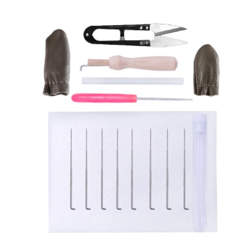 25 Colors Wool Felt Roving Wool Felting Tool Kit Fiber Material with Felt Needle Set Weaving Needlework Spinning Craft Kits