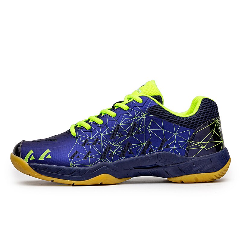 Mænd kvinder træning badminton sko badminton fodtøj dame anti skrid volleyball sko mænd volleyball sneakers: Blå / 9.5