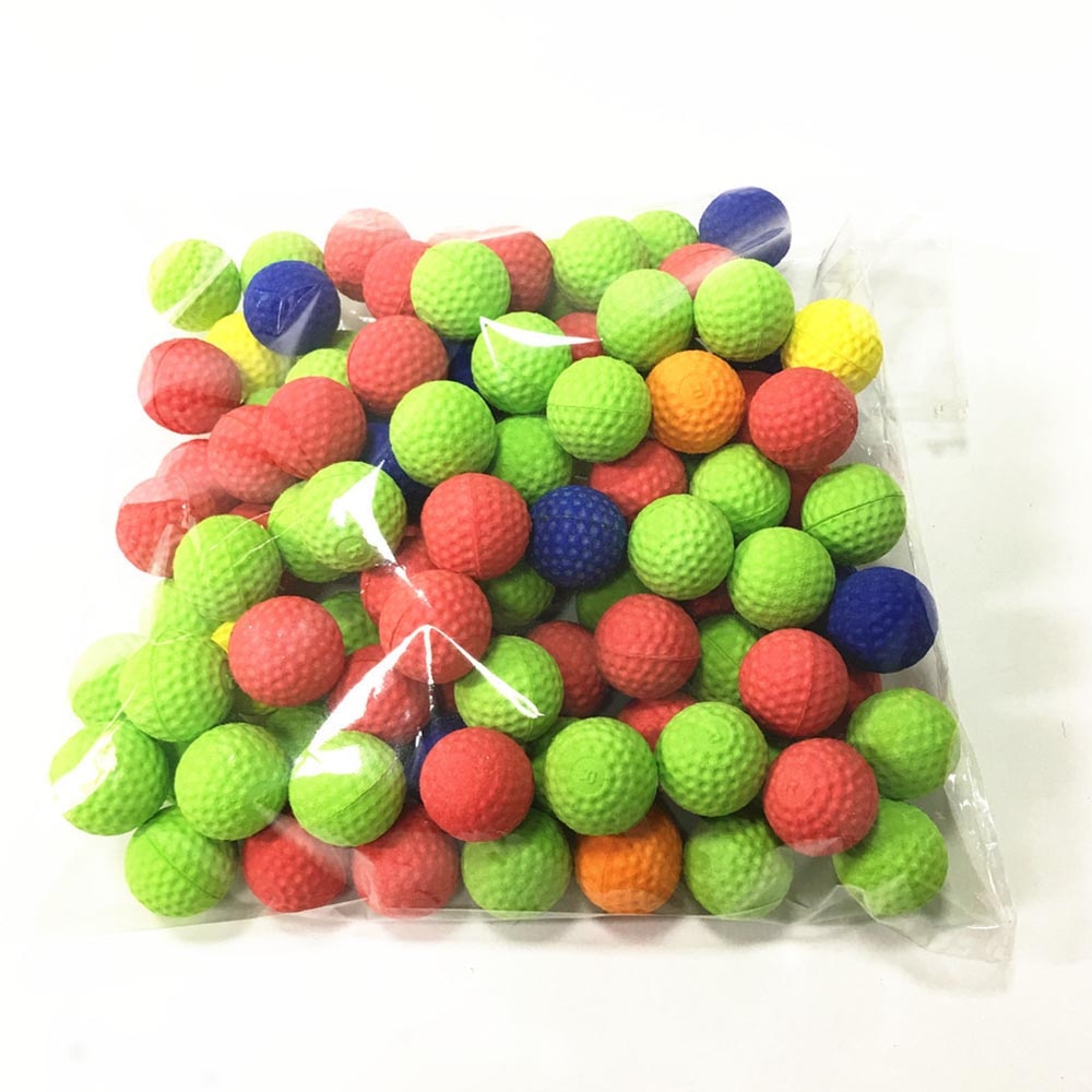 100pcs Kleurrijke Elke 2.2cm Ballen EVA Foam Golf Zachte Ballen Voor Refill Speelgoed