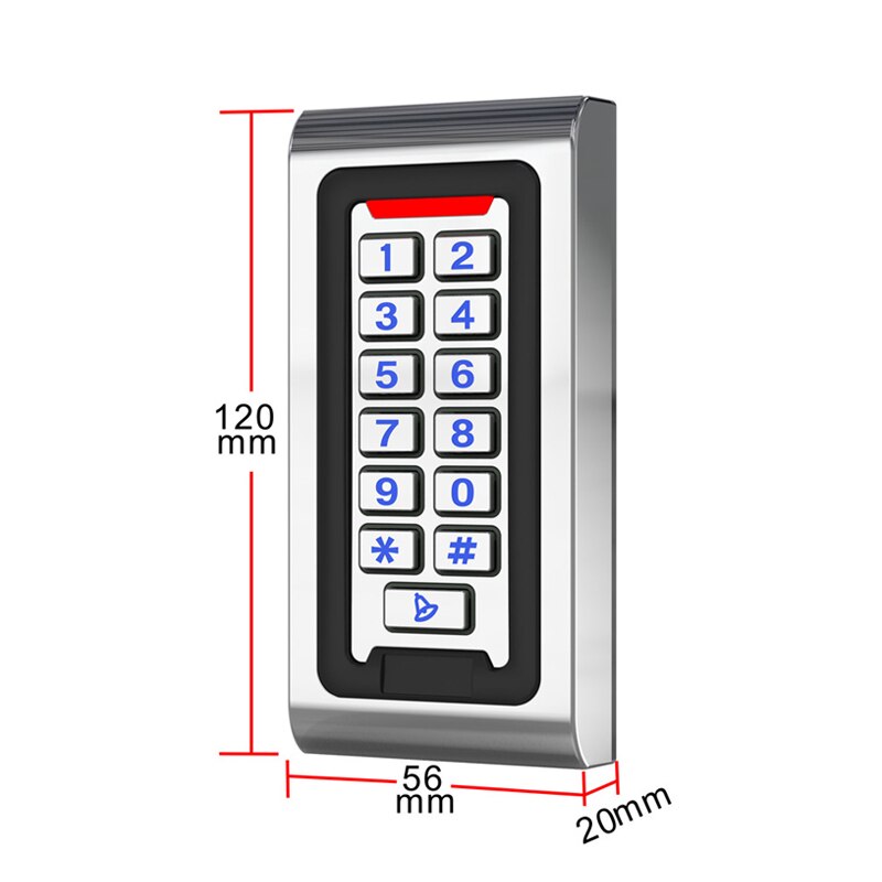 Wifi Tuya App IP68 Waterdichte Metalen Toetsenbord Rfid Card Deur Toegangscontrole Standalone Toegang Controller Systeem Smart Apparaat