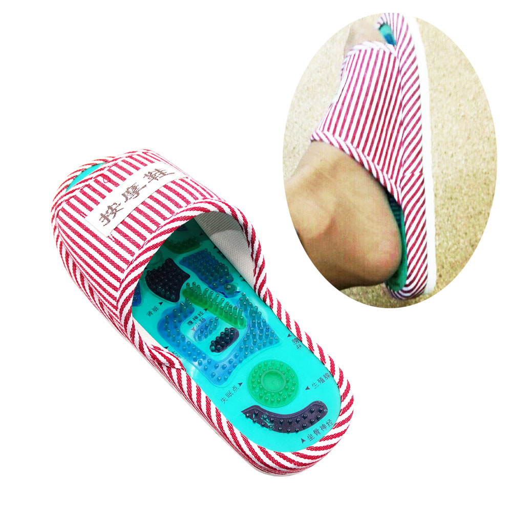Zapatillas de masaje para pies para hombre y mujer, masajeador Tens para acupuntura, herramienta de circulación sanguínea