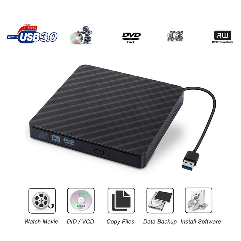 Extern usb bluray-enhet bluray bd cd dvd-spelare 3d usb 3.0 typ-c-brännare för bärbar dator stationär mac os windows  xp 7 8 10