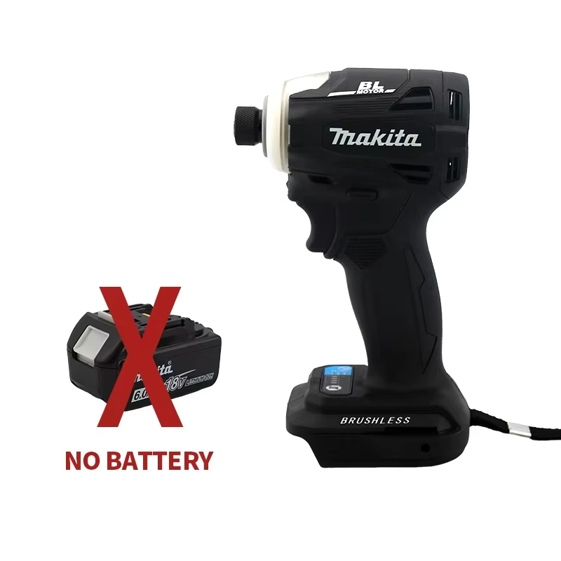 Makita DTD172 18 V Akku-Schlagschrauber, bürstenloser elektrischer Schlagbohrschrauber, wiederaufladbar, Elektrowerkzeuge für Holz/Ot/T-Modus: verrotten/schwarz