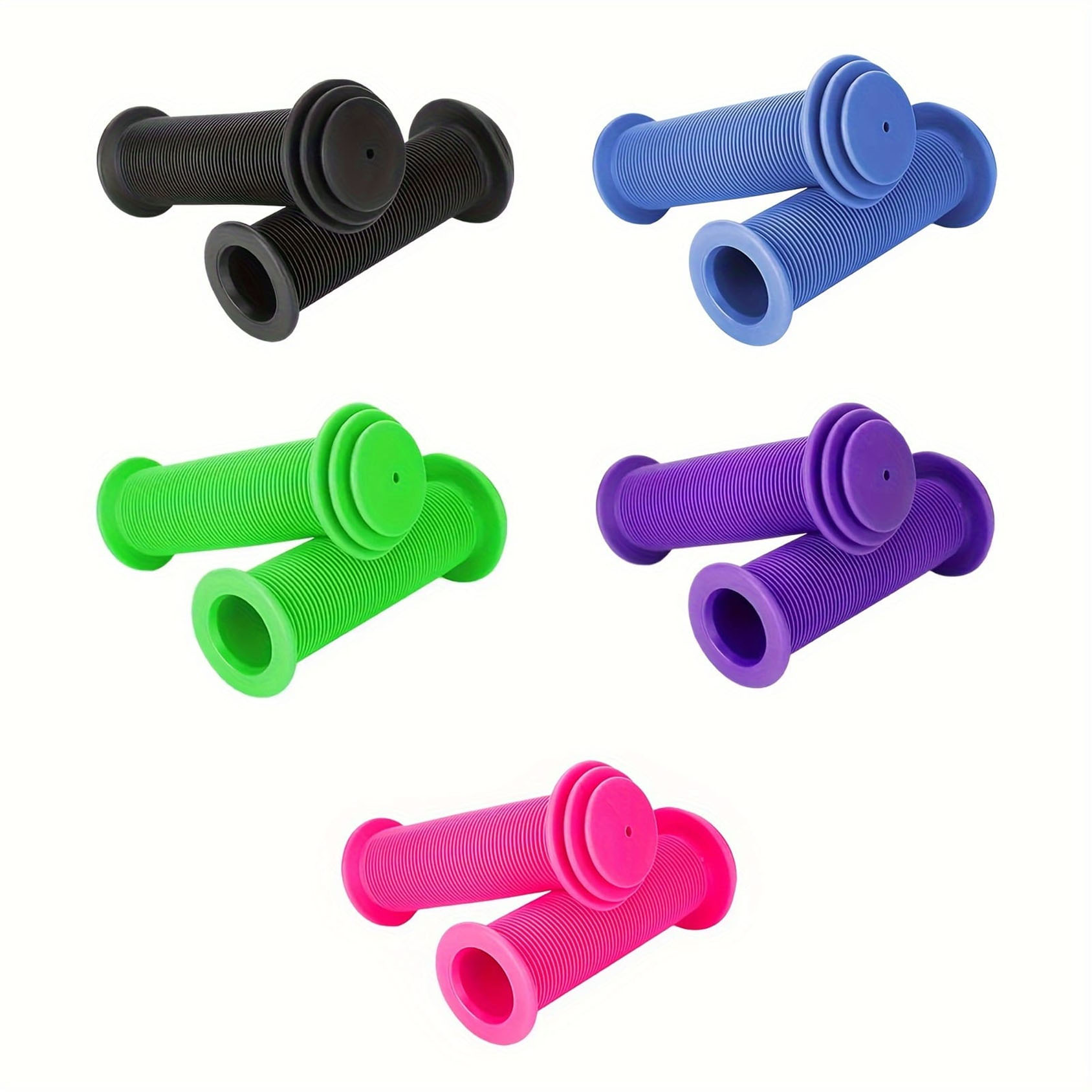 Puños de manillar de bicicleta de goma antideslizantes: aptos para bicicletas BMX, eléctricas, VTB y de carretera y bicicletas para jóvenes, accesorios para bicicletas Bmx