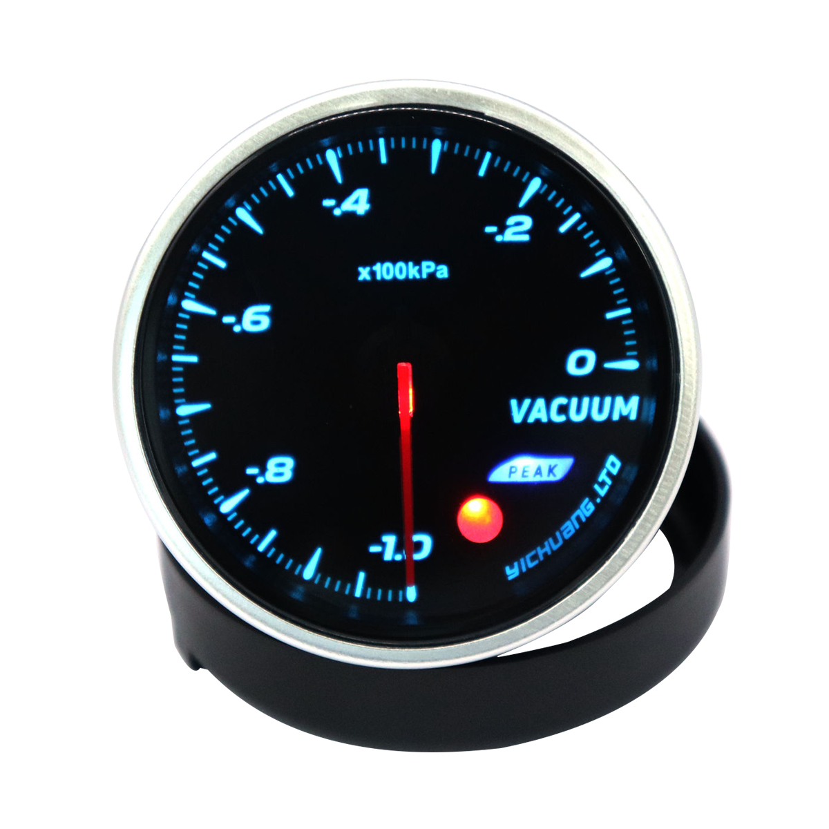 1 PC 64 Color Backlight Vacuum Gauges 12V Practical 0-100KPa Vacuum Gauge Meter Automotive Car Modification Upgrade With Sensor