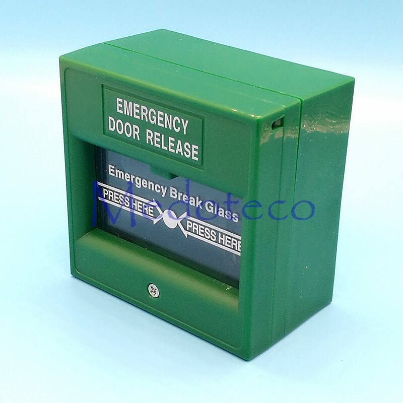 Red and Green Color 2 PCS Fire Emergency Break Glass Fire Alarm Emergency Door Release Emergency Exit Button