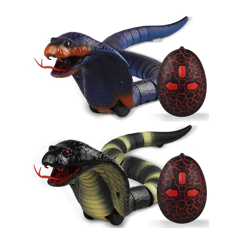 Remote control snake cobra toy animal trick scary prank toy T5EC