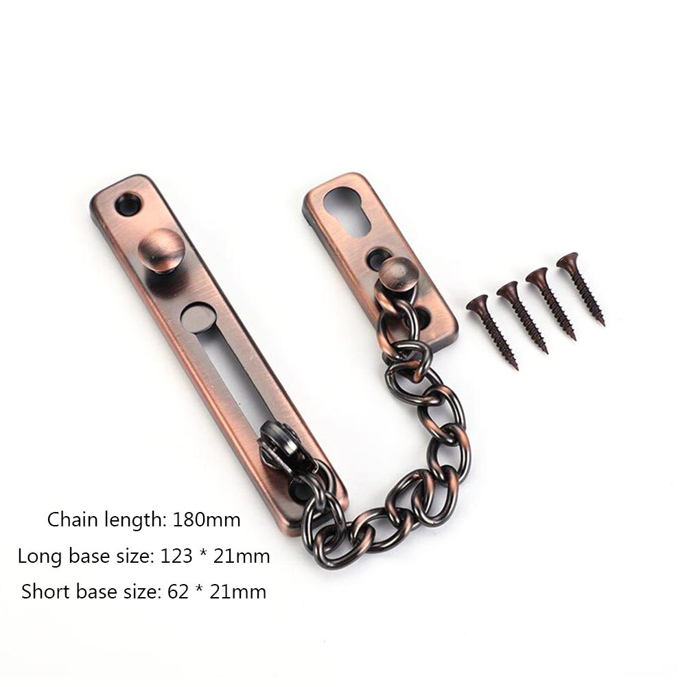 Anti-Theft Hotel Door Lock Bolt Chains Kids Safety Security Home Latch Buckle Kit Home Protection Door Tools: Camel