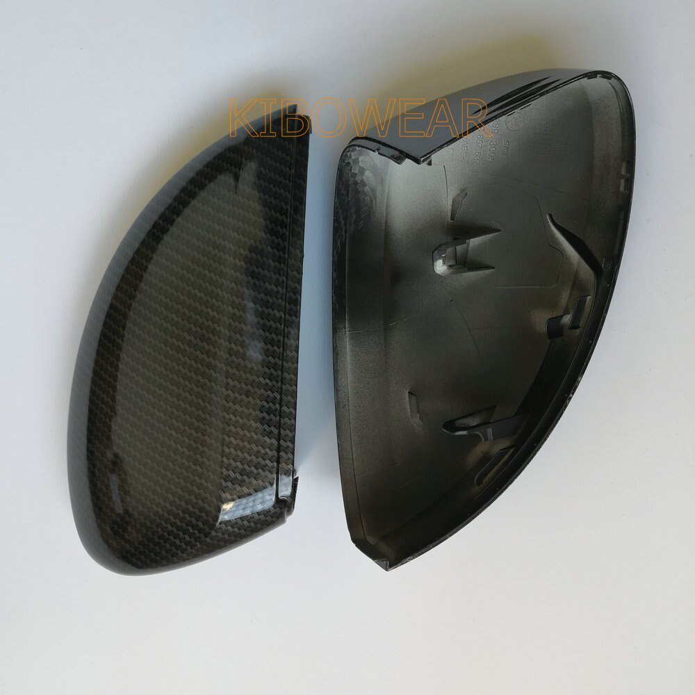 2pcs Side Wing Mirror Caps Cover for VW Tiguan Allspace L MK2 (Carbon